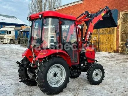Трактор Dongfeng DF-404C G2 с кабиной с фронтальным погрузчиком